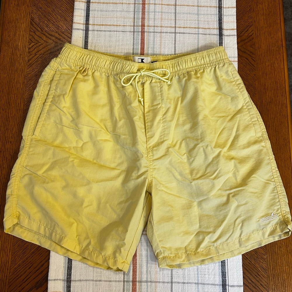 Yellow Swim Trunks 6" Inseam - Medium